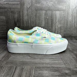 Vans Authentic Women's size 11 Plaid Platform Shoes